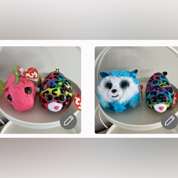 TY Beanie Boos - Teeny Tys Stackable Plush prince , Jelly, Darby  & jelly - Picture 1 of 13